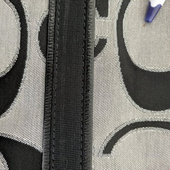 COACH Poppy Black & Silver Outline Hobo Tote $60.00 - Picture 9 of 10